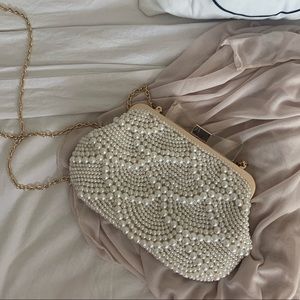 Pearl Decal Crossbody/Clutch